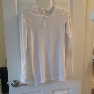 Lululemon Athletica White Textured Top